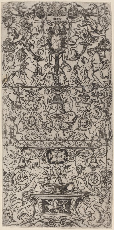 Panel de ornamento: Marte, dios de las batallas de Nicoletto da Modena