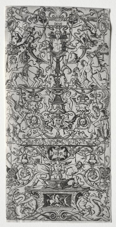 Panel de ornamento: Marte, Dios de las Batallas, c. 1507 de Nicoletto da Modena