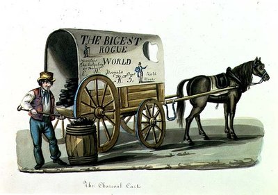 El carro de carbón, c.1840-44 de Nicolino Calyo