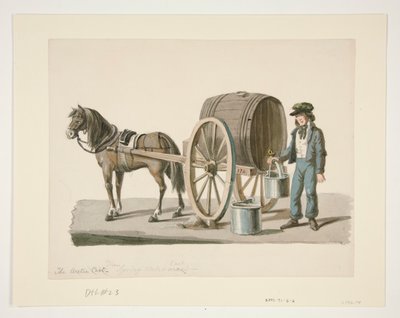 El carro de agua de manantial de Nicolino Calyo