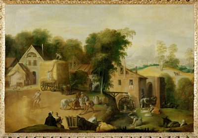Le vannage du grain - Separar el trigo de la paja ... de Nicolò dell