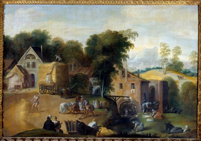 El aventamiento del grano de Nicolo dell Abate