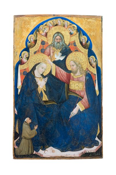 Coronación de la Virgen con donante de la orden franciscana, Niccolo