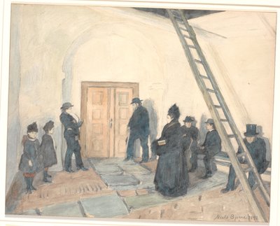 Desde el vestíbulo de una iglesia de pueblo de Niels Jakob Jakobsen Bjerre