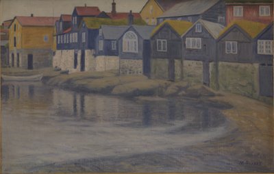 Casas antiguas en Thorshavn de Niels Jakob Jakobsen Bjerre