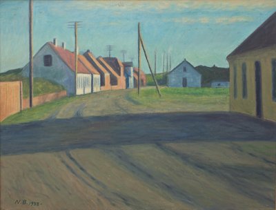 Camino en un pequeño pueblo. Strande de Niels Jakob Jakobsen Bjerre