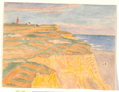 Las pendientes y el faro en Bovbjerg de Niels Jakob Jakobsen Bjerre