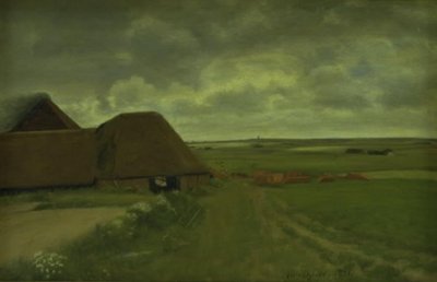 En una fábrica de ladrillos en el oeste de Jutlandia. Tiempo nublado de Niels Jakob Jakobsen Bjerre