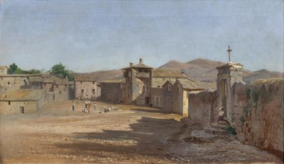 Torvet en Anticoli Corrado, Italia de Niels Bredal