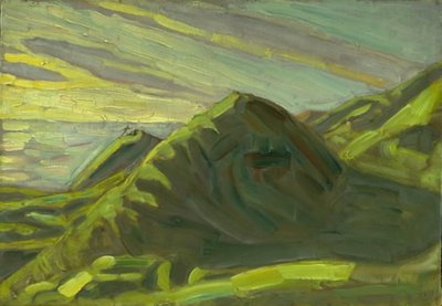 Acantilados en Røsnæs. Atardecer de Niels Larsen Stevns