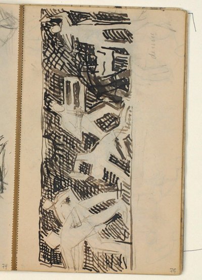Composición figurativa - boceto para relieve sobre varios oficios de Niels Larsen Stevns