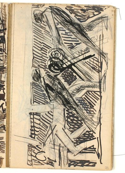Composición de figuras - boceto para relieve sobre varios oficios? de Niels Larsen Stevns