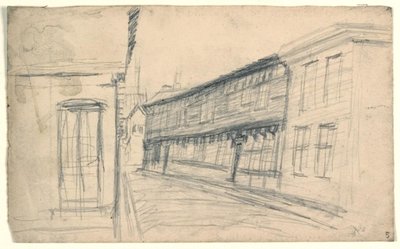 Casas a lo largo de una calle de Niels Larsen Stevns