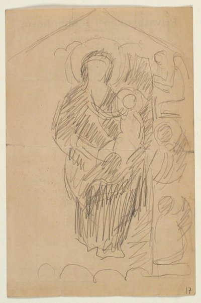 Copia de la coronada María con el Niño de Niels Larsen Stevns