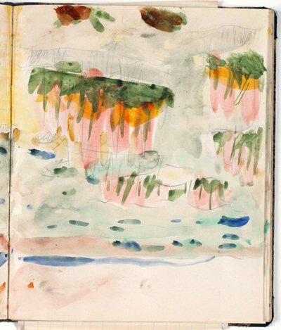 Estudio de paisaje de Niels Larsen Stevns