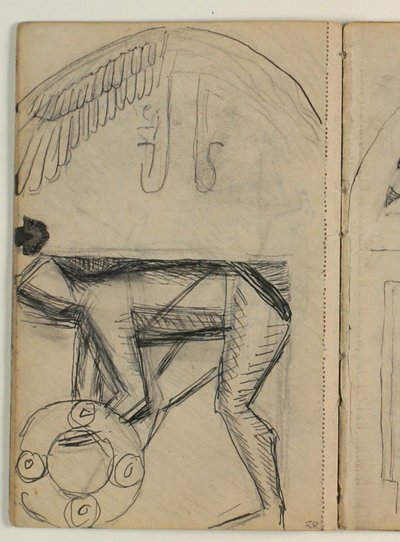 Boceto para la tumba de Poul S. Christiansen de Niels Larsen Stevns