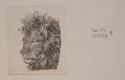Una cabeza de león de Niels Skovgaard