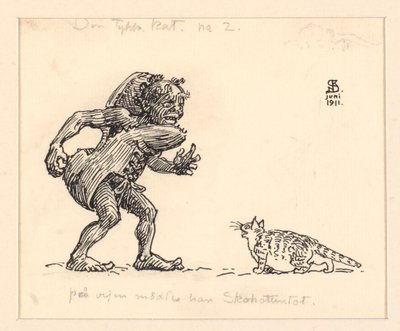 Ilustración para El gato gordo de Niels Skovgaard