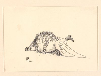 Ilustración para El gato gordo de Niels Skovgaard