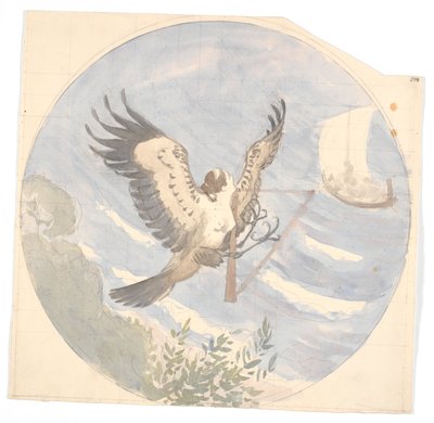 Ulises navegando más allá de la isla de las sirenas de Niels Skovgaard