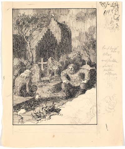 El aviso de la playa y el fantasma de la iglesia de Niels Skovgaard