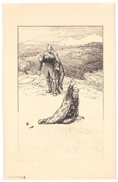 La muerte del arzobispo Turpin de Niels Skovgaard