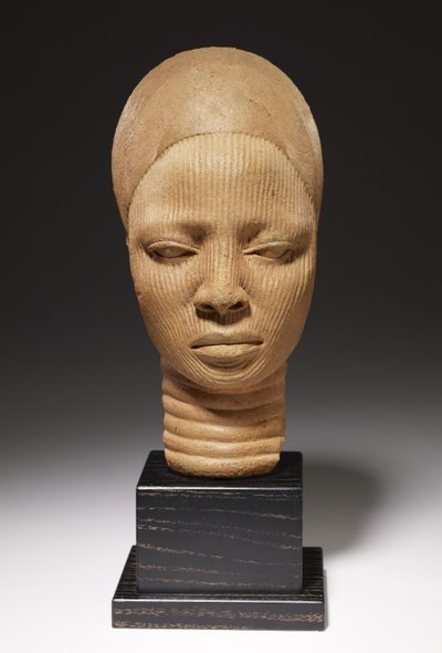 Cabeza de santuario, cultura Yoruba, Nigeria de Nigerian