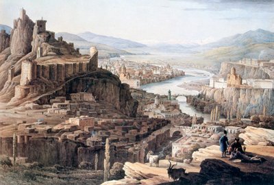 Vista de Tiflis, 1830 de Nikandor Grigorievich Chernetsov