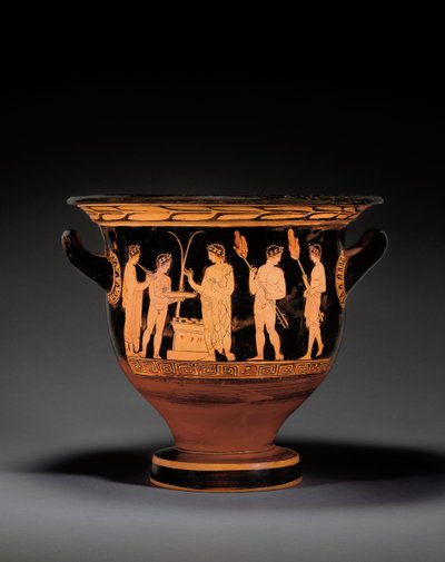 Crátera de campana de figuras rojas ático, c.420-400 a.C. de Nikias Painter