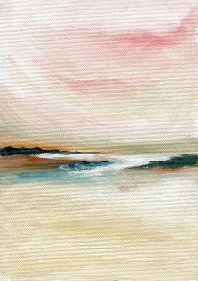 Paisaje marino abstracto al pastel de Nikita Jariwala