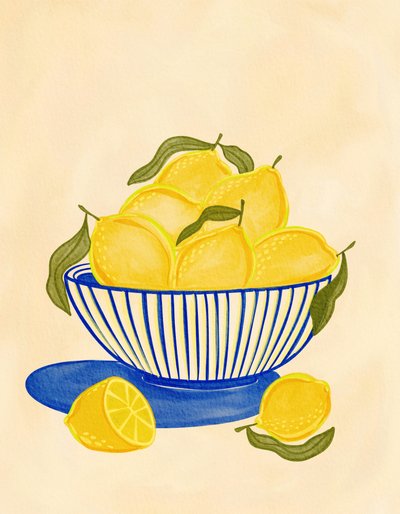 Cuenco de limones frescos de Nikita Jariwala