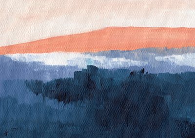 Las Montañas Azules brumosas de Nikita Jariwala