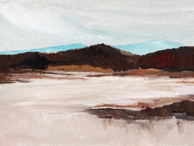 Paisaje montañoso en tonos apagados de Nikita Jariwala