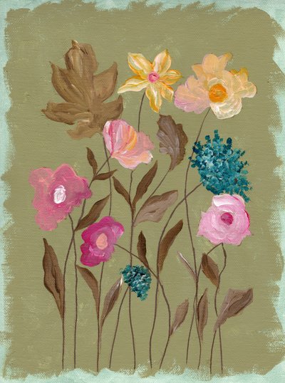 Flores de jardín en estilo pictórico de Nikita Jariwala