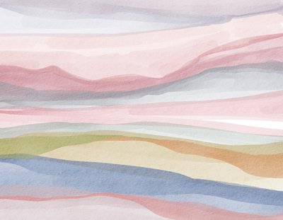 Paisaje en acuarela y pastel de Nikita Jariwala