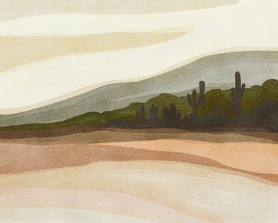 Saguaro Desert Hills de Nikita Jariwala