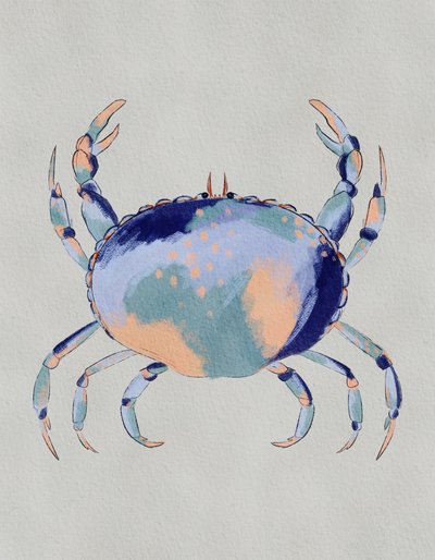 Cangrejo azul sereno de Nikita Jariwala