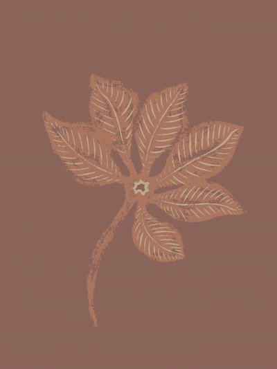Hoja botánica con textura de Nikita Jariwala