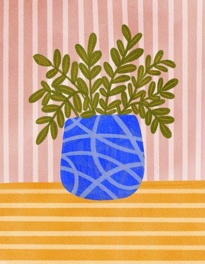 Planta de interior de colores vivos de Nikita Jariwala