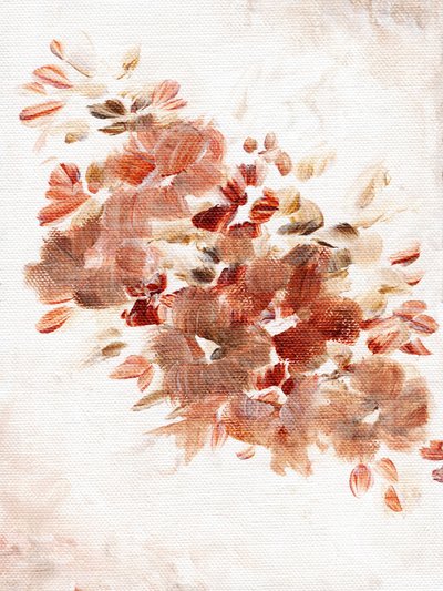 Motivos florales abstractos en tonos cálidos de Nikita Jariwala