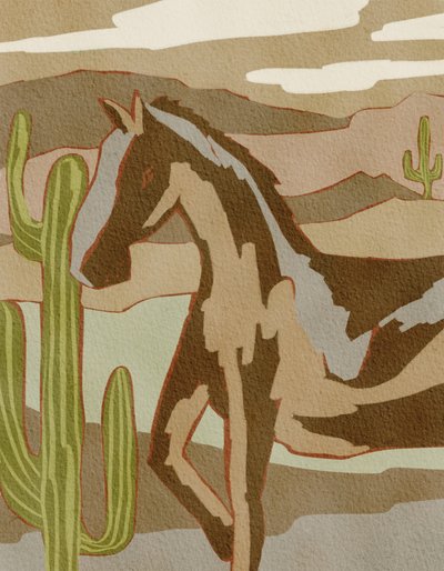 Caballo salvaje del desierto de Nikita Jariwala