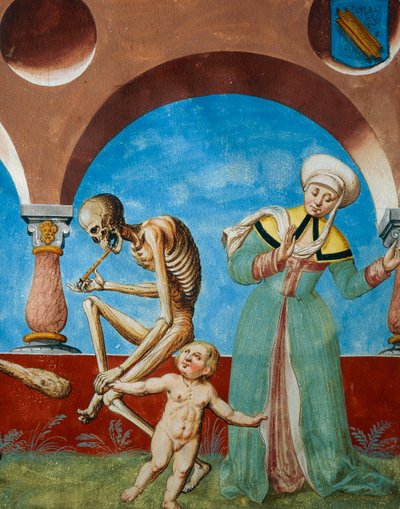 La muerte arrancando al niño de su madre, (detalle) de Niklaus Manuel