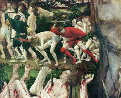 El martirio de los diez mil (detalle) de Niklaus Manuel