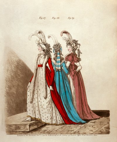 Vestidos de tarde, 1795 de Niklaus von Heideloff