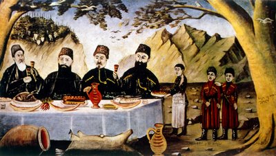 Fiesta de los cuatro príncipes de Niko Pirosmani