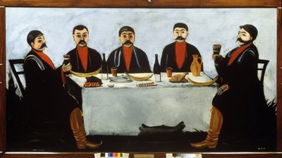 La fiesta de los cinco príncipes. de Niko Pirosmani