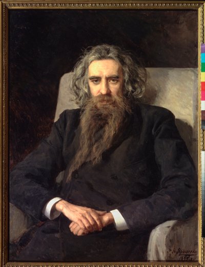 Portrait du philosophe et ecrivain Vladimir Solovyov (Soloviev, Solovev) (1853-1900) (Retrato del filósofo y autor Vladimir Solovyov) - Peinture de Nikolai Alexandrovich Yaroshenko (Yarochenko) (1846-1898), óleo sobre lienzo de Nikolai Aleksandrovich Yaroshenko