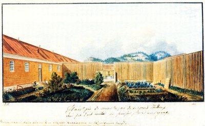 Patio en la prisión de Peter, 1832 de Nikolai Alexandrovich Bestuzhev