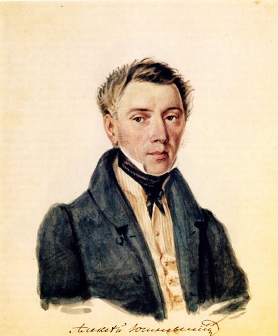Retrato del decembrista Alexander Yushnevsky 1786-1844, 1839 de Nikolai Alexandrovich Bestuzhev