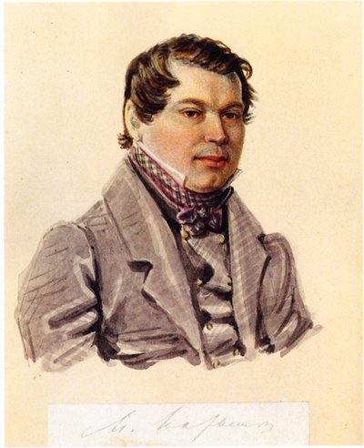 Retrato del Decembrista Mikhail Naryshkin 1798-1863 de Nikolai Alexandrovich Bestuzhev